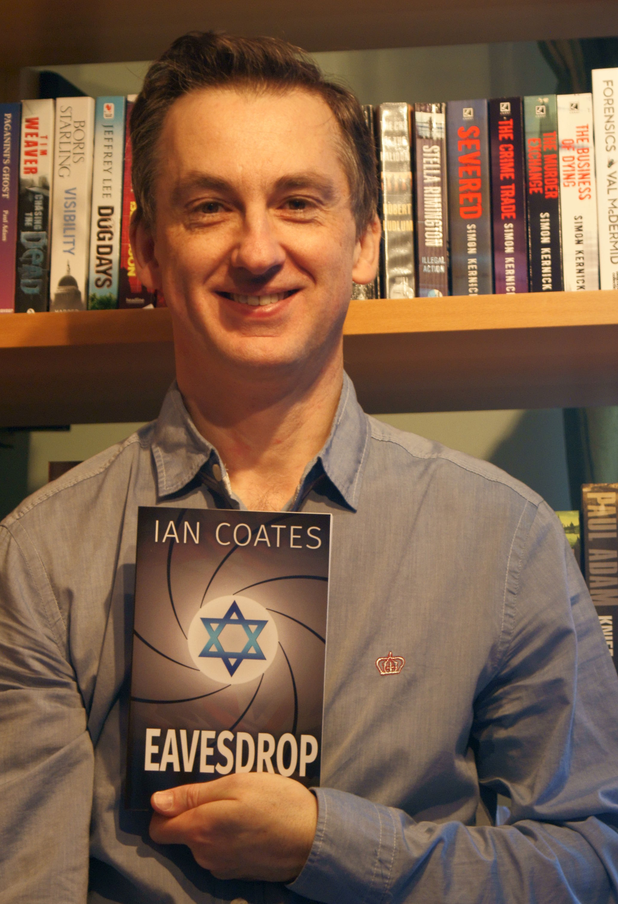 Author Ian Coates with debut thriller Eavesdrop